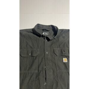 Carhartt Loose Fit Workwear Short Sleeve Shirt Mens L Green
